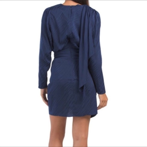 Ronny Kobo Shanaya Dress NWT in Navy Blue Zebra Size S - Picture 4 of 11